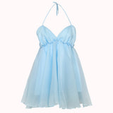 Amor chiffon halterneck dress – Sofia