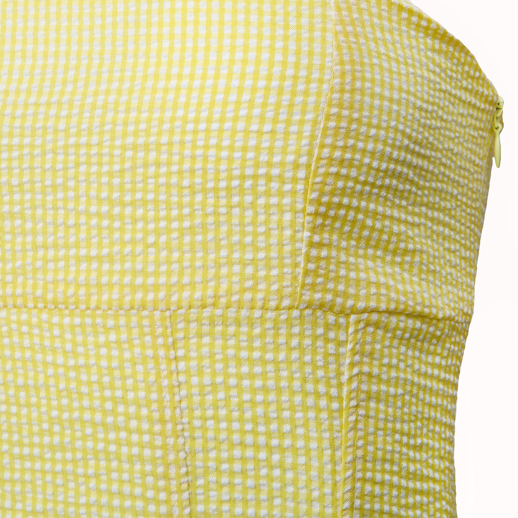 Amor yellow gingham tie-strap top – Amy