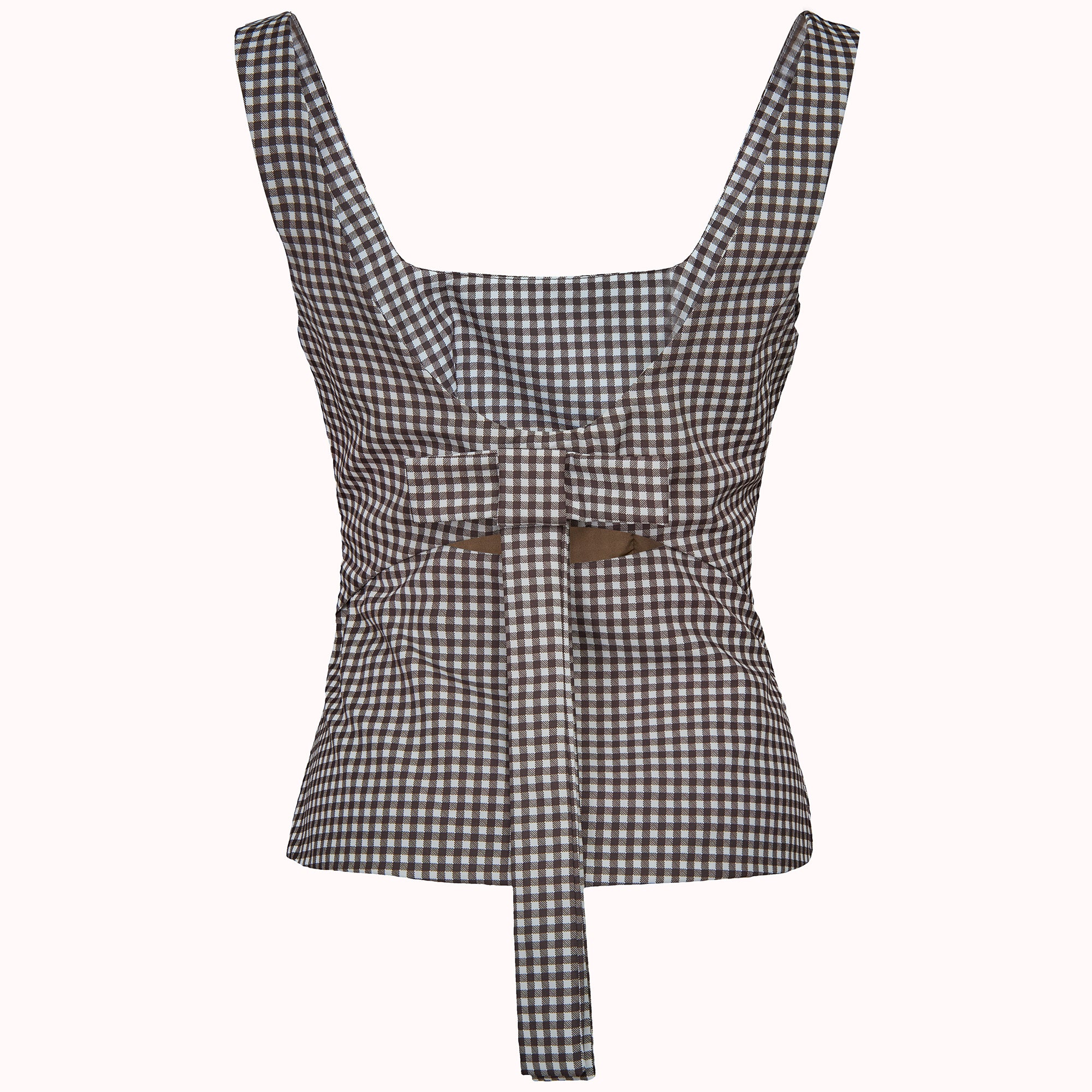 Amor gingham fitted top – Tilde