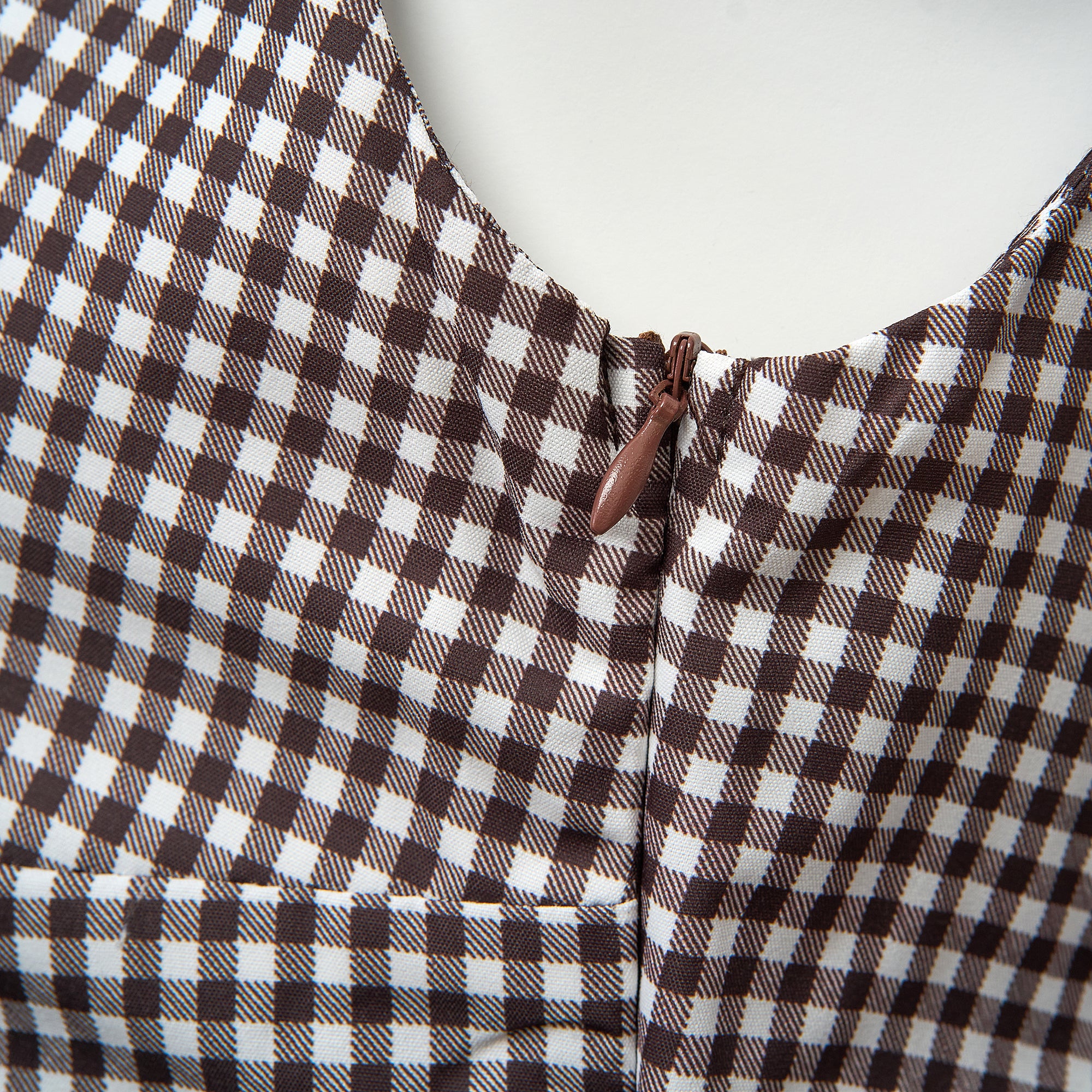 Amor gingham fitted top – Tilde