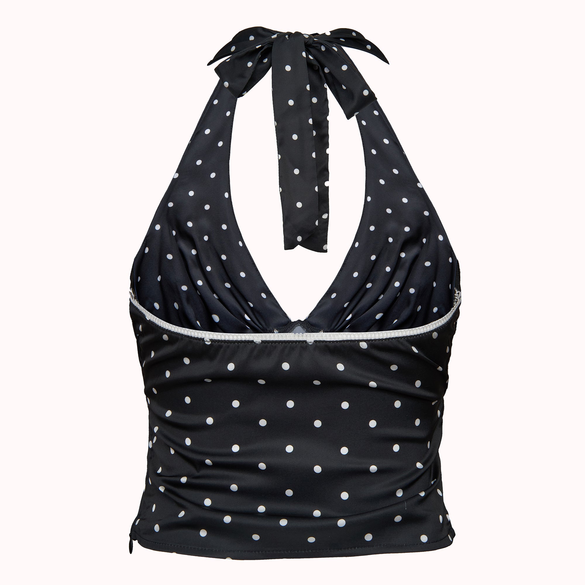 Amor polka dot halterneck top – Elin
