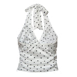 Amor polka dot halterneck top – Elin