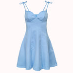 Amor blue sweetheart dress – Tuva