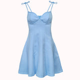 Amor blue sweetheart dress – Tuva