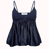 Amor ribbed satin top – Clarissa