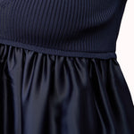 Amor ribbed satin top – Clarissa