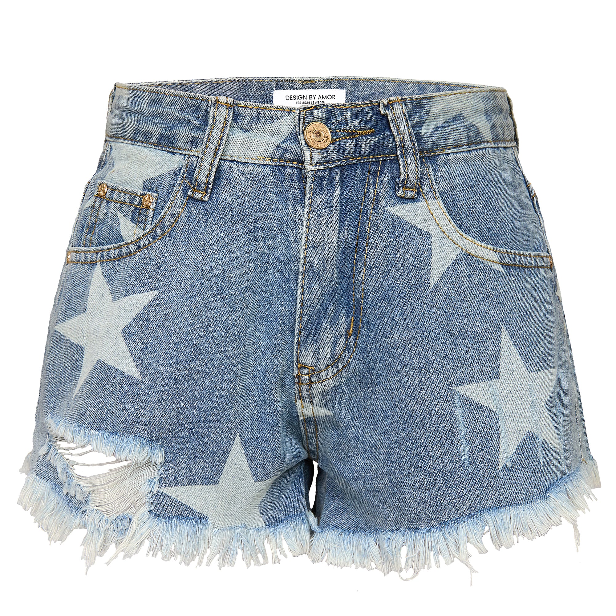 Amor star denim shorts – Nova