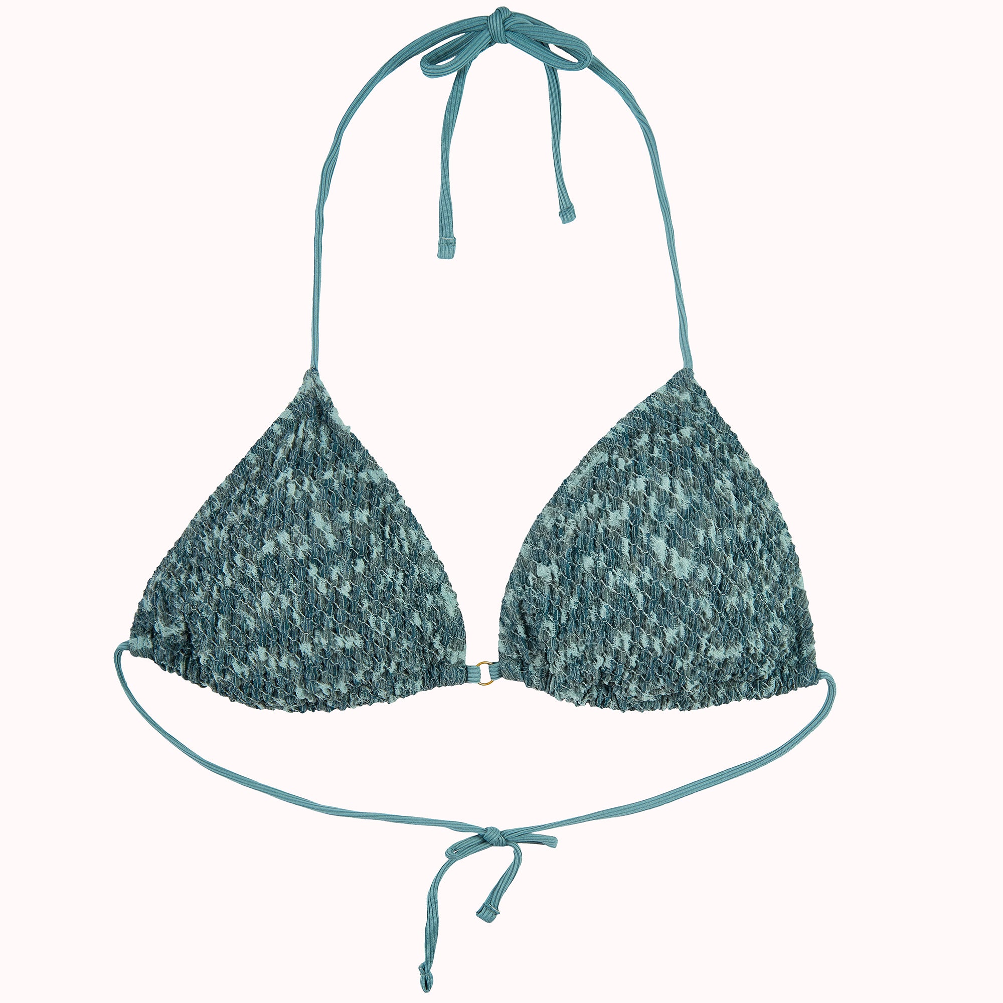 Amor textured triangle bikini set – Samos
