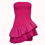 Amor Ruffle Mini Dress – Bianca