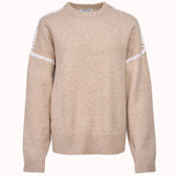 Amor contrast stitch knit sweater – Angelina