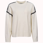 Amor contrast stitch knit sweater – Angelina