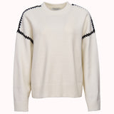 Amor contrast stitch knit sweater – Angelina