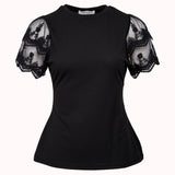 Lace sleeve top – Alva
