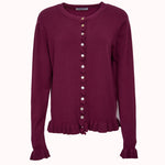 Ruffle knit cardigan – Ebba