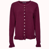 Ruffle knit cardigan – Ebba