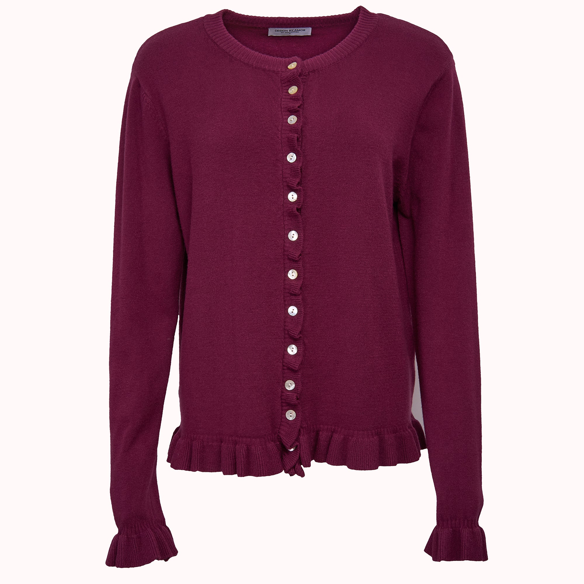 Ruffle knit cardigan – Ebba