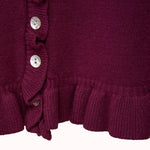 Ruffle knit cardigan – Ebba