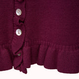 Ruffle knit cardigan – Ebba
