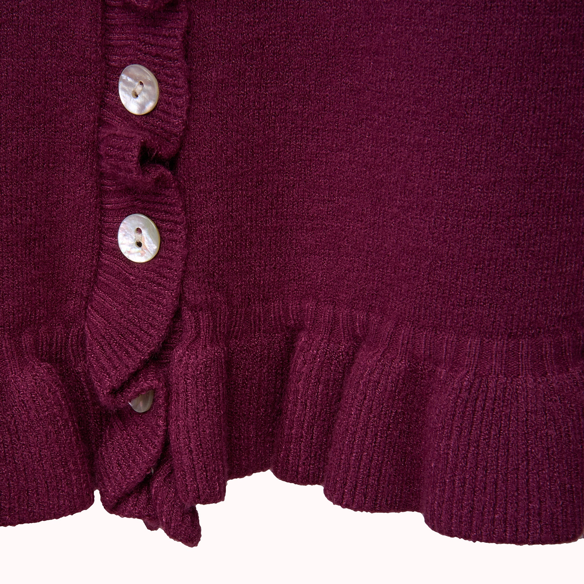 Ruffle knit cardigan – Ebba