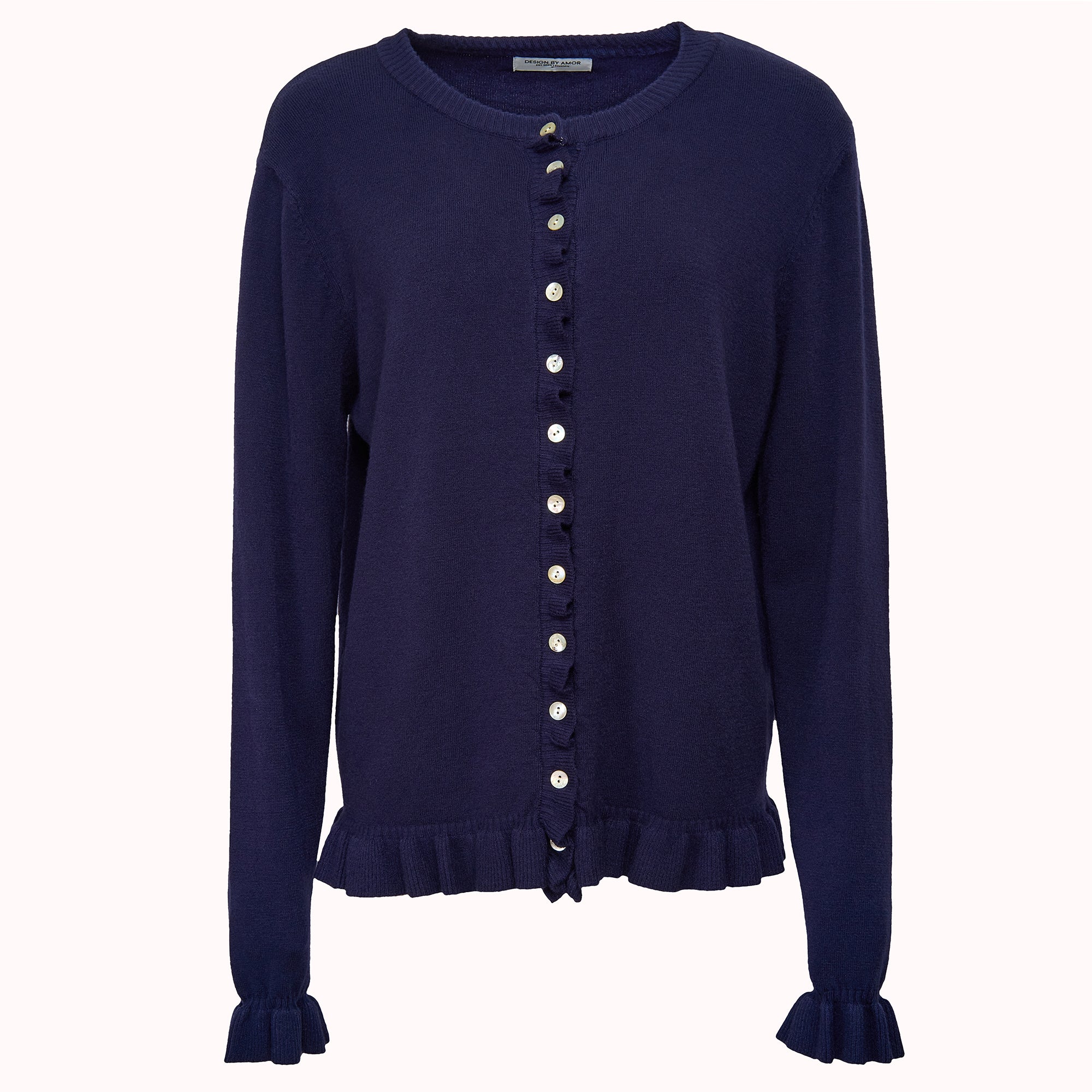 Ruffle knit cardigan – Ebba