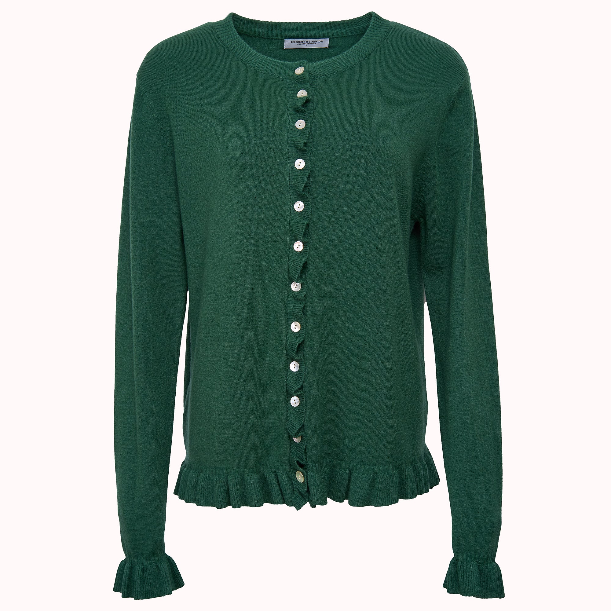 Ruffle knit cardigan – Ebba