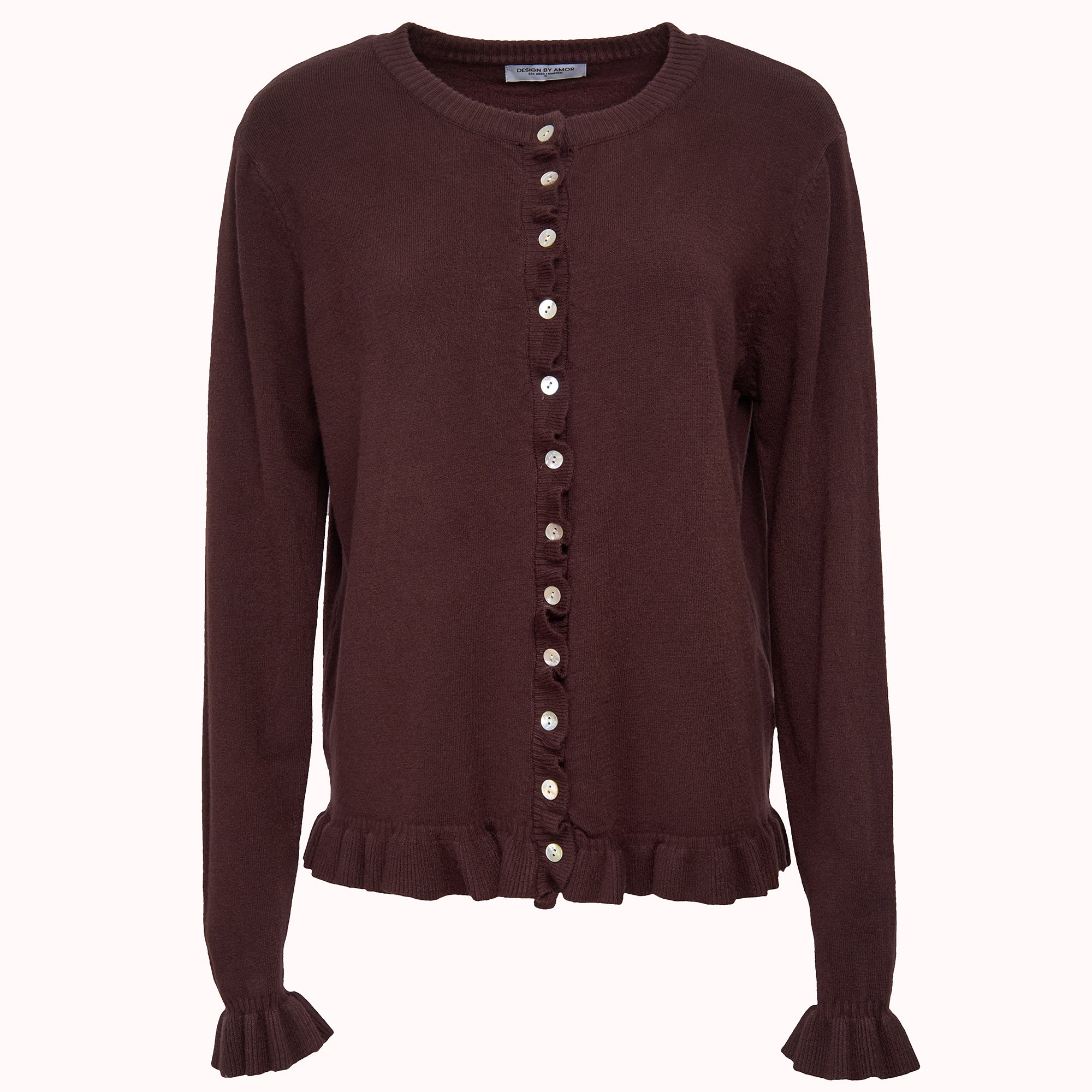Ruffle knit cardigan – Ebba