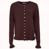 Ruffle knit cardigan – Ebba