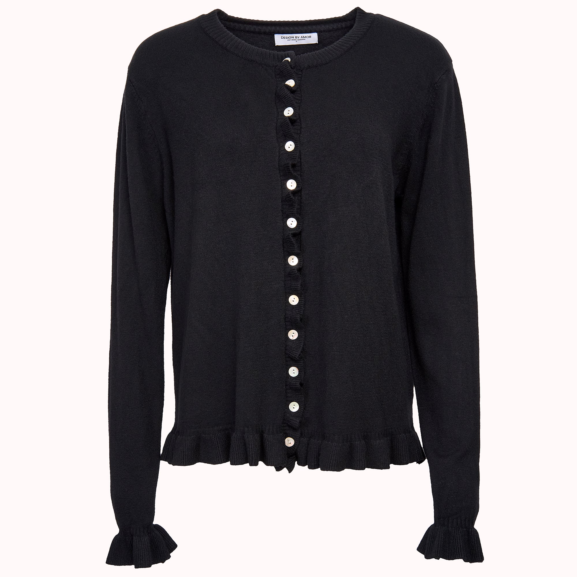 Ruffle knit cardigan – Ebba