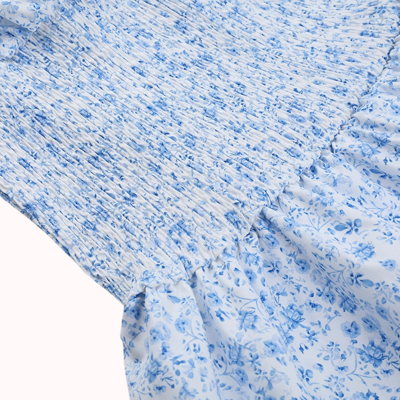 Amor smocked bandeau dress – Nellie