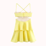 Amor layered satin mini dress – Jolin