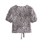 Leopardmönstrad Topp - Sally    