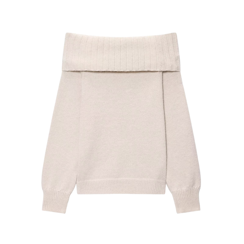 Amor ribbed off-shoulder knit – Selma