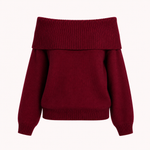 Off shoulder knit sweater – Thea