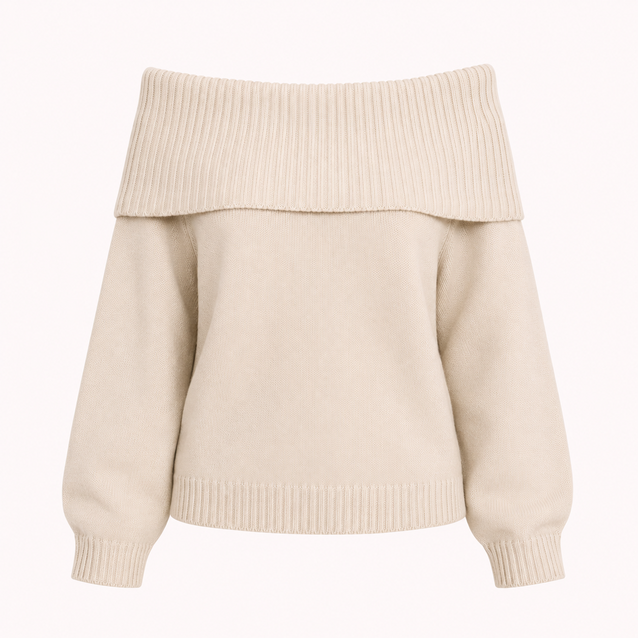 Off shoulder knit sweater – Thea