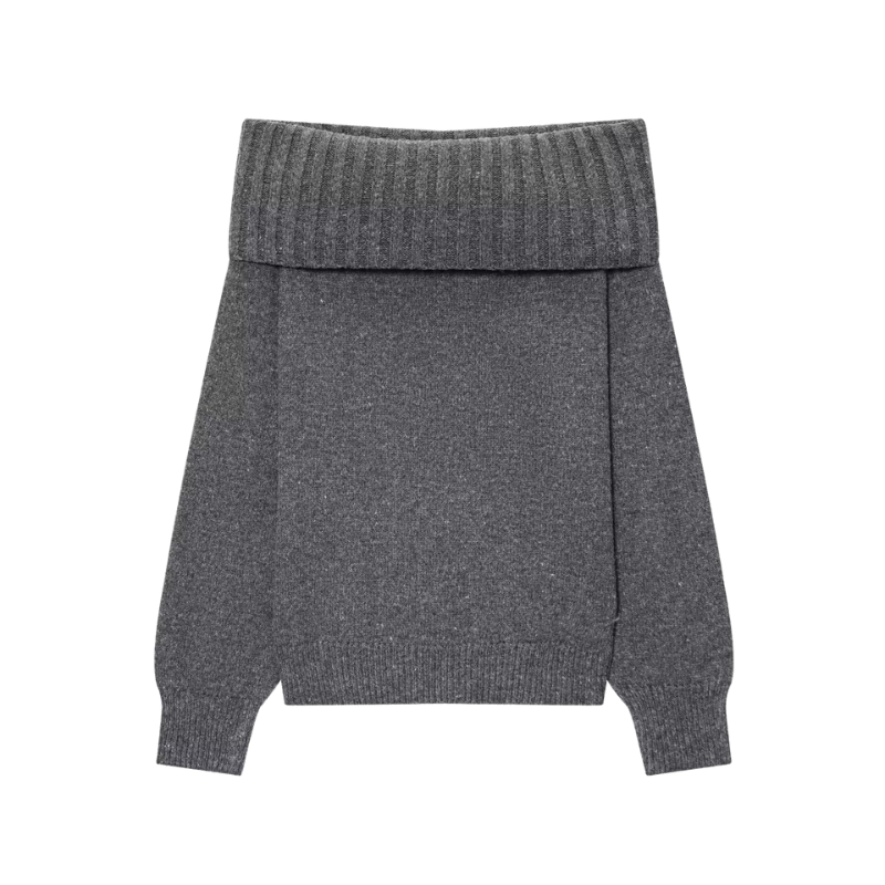 Amor ribbed off-shoulder knit – Selma