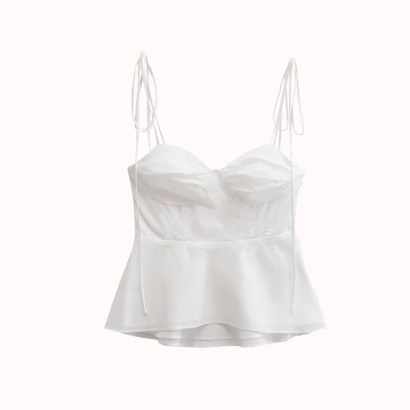 Amor draped peplum top – Maxine