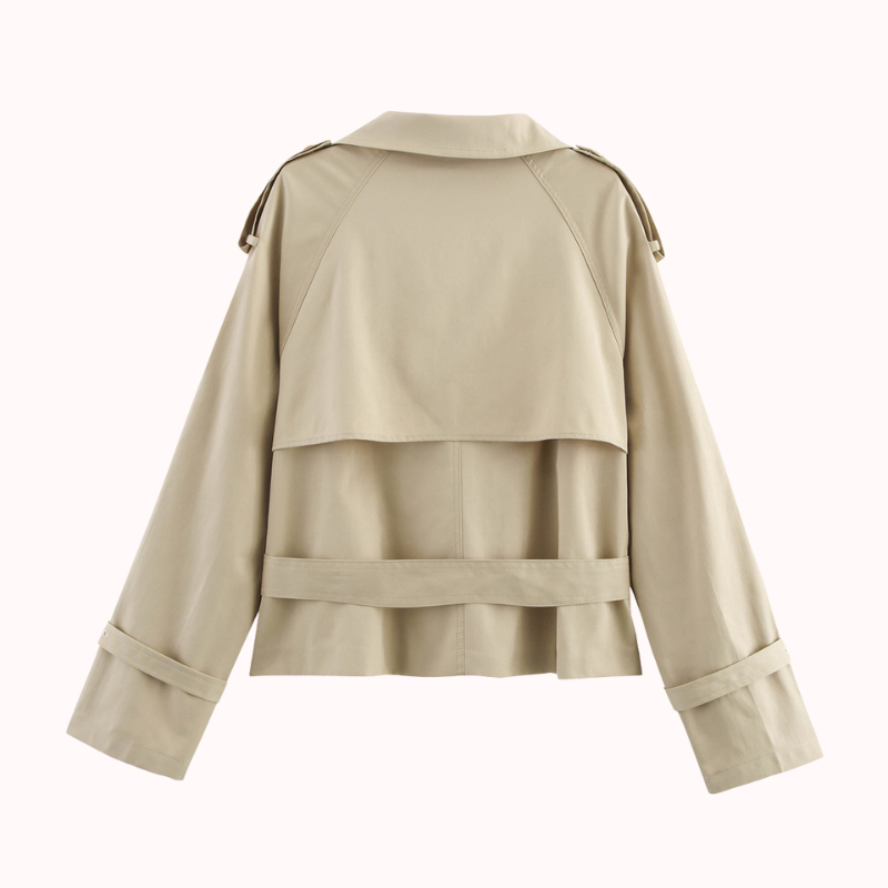 Amor cropped trench jacket – Bianca