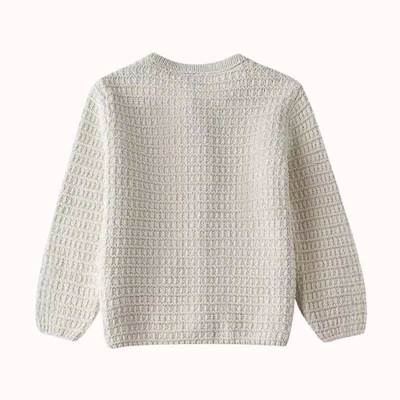 Krämvit Stickad Cardigan - Sidra    