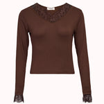 Amor lace trim top – Emilia