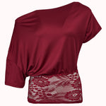 Asymmetric lace top – Julie