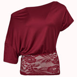 Asymmetric lace top – Julie